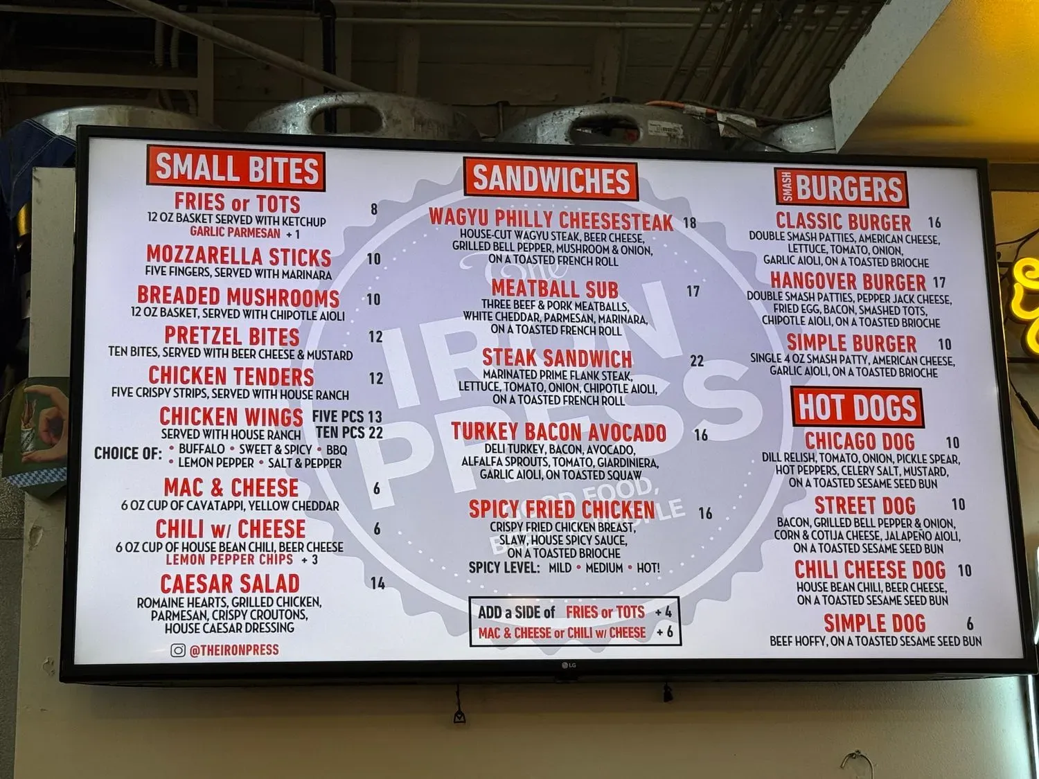 Menu 1