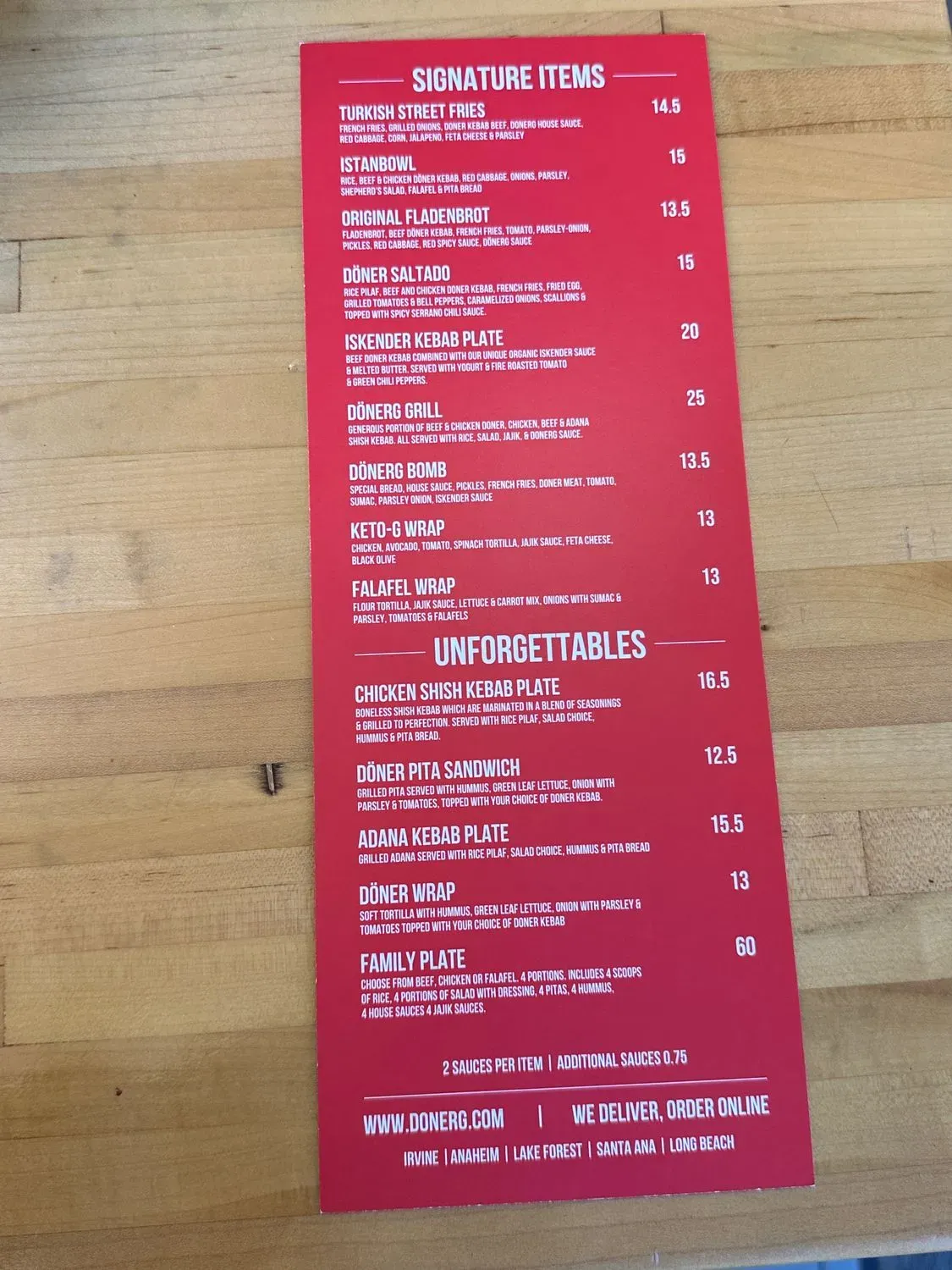 Menu 1