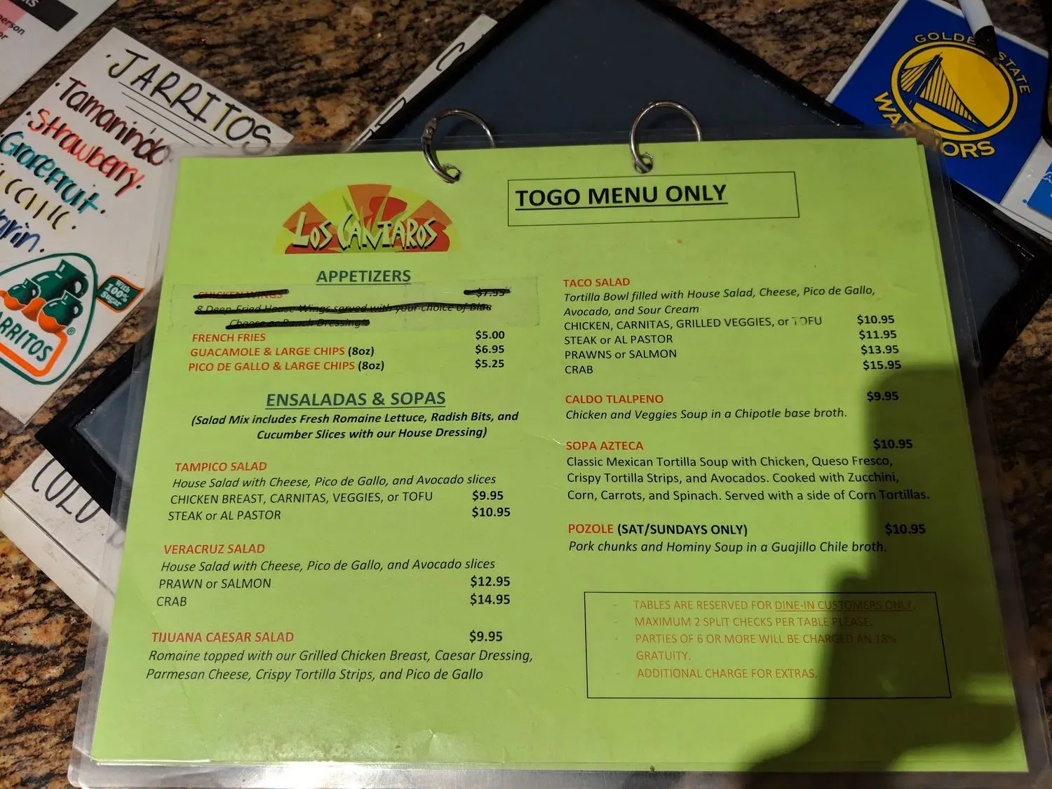 Menu 5