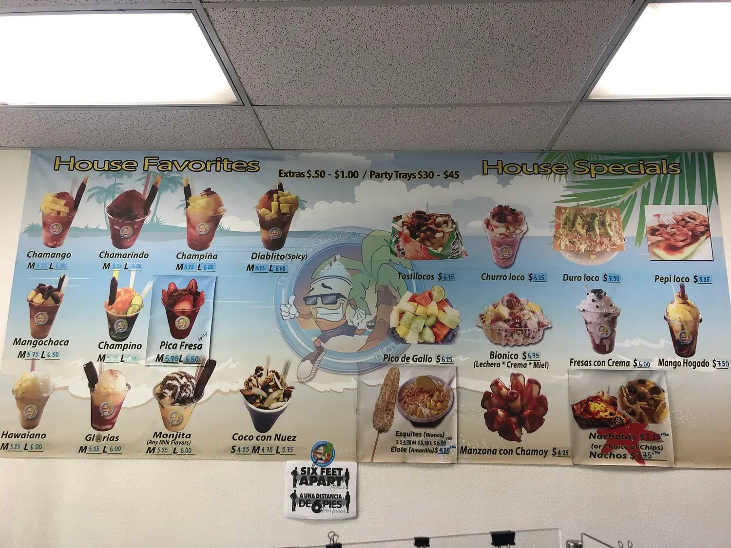 The Raspado House Menu - Updated November 2025