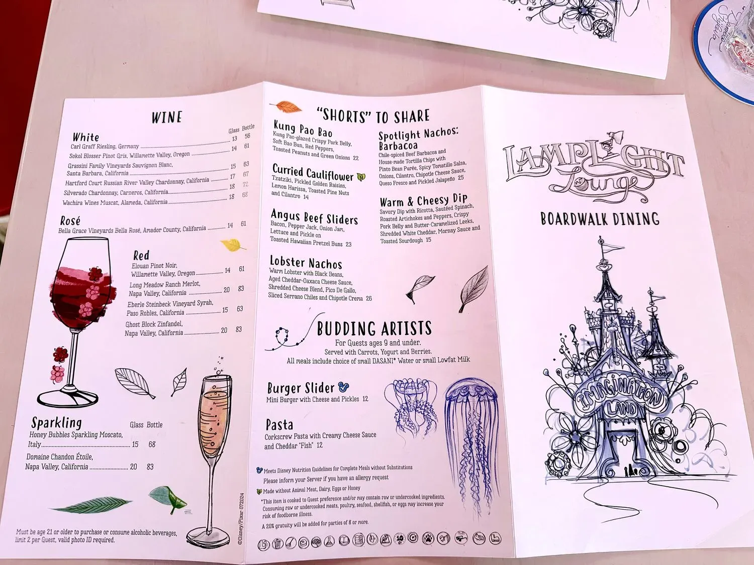 Lamplight Lounge Menu - Updated November 2025