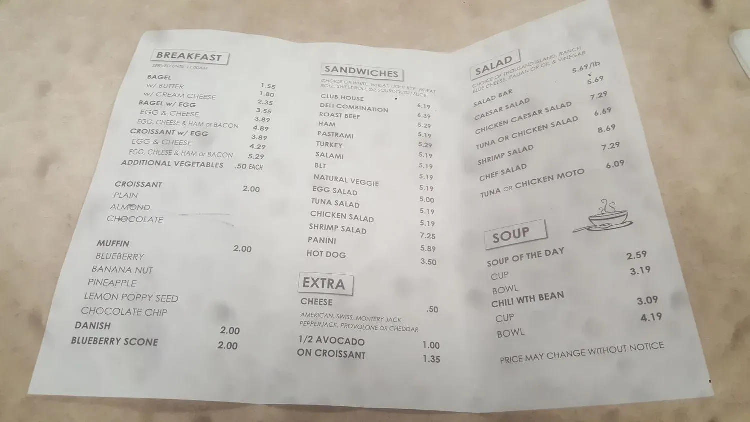 Menu 1