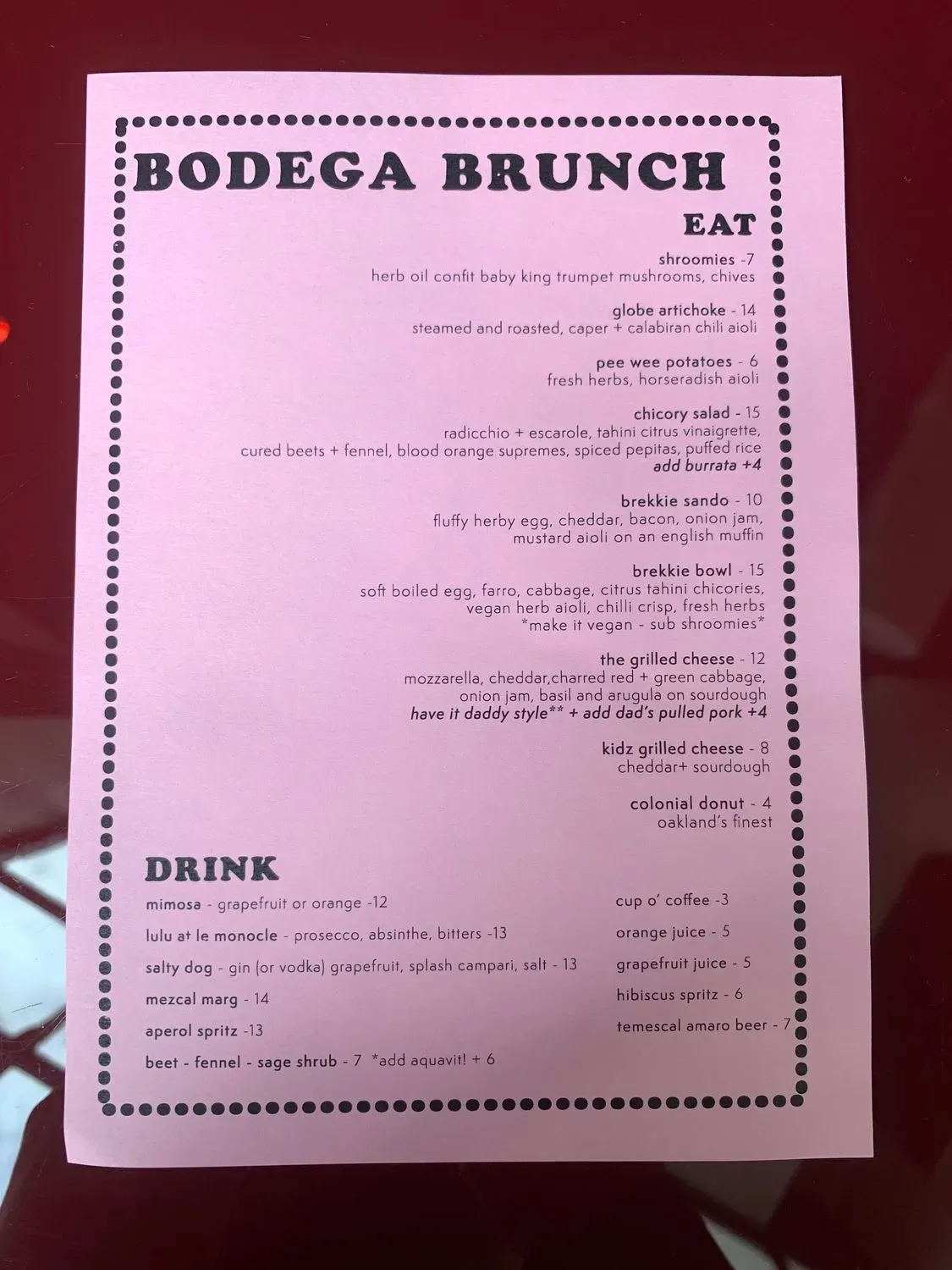 Menu 6