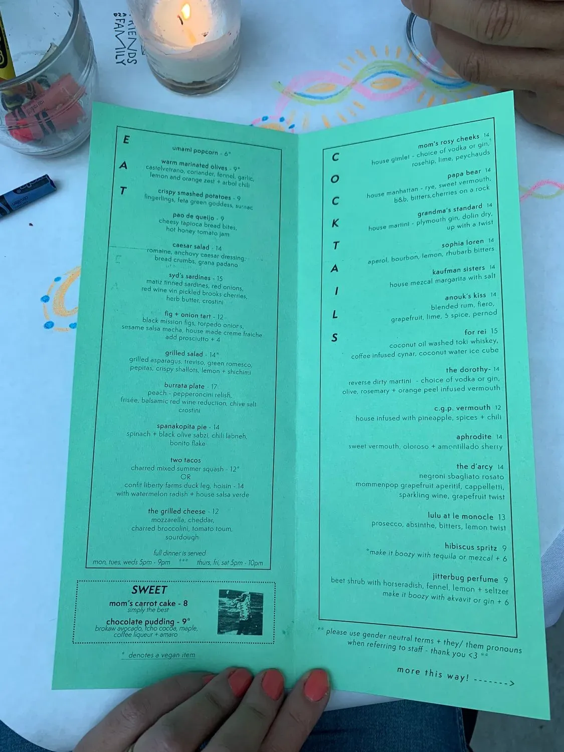 Menu 5