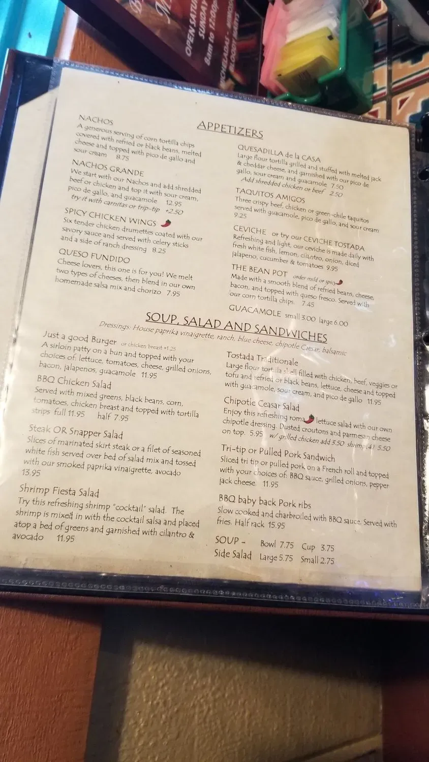 Menu 5