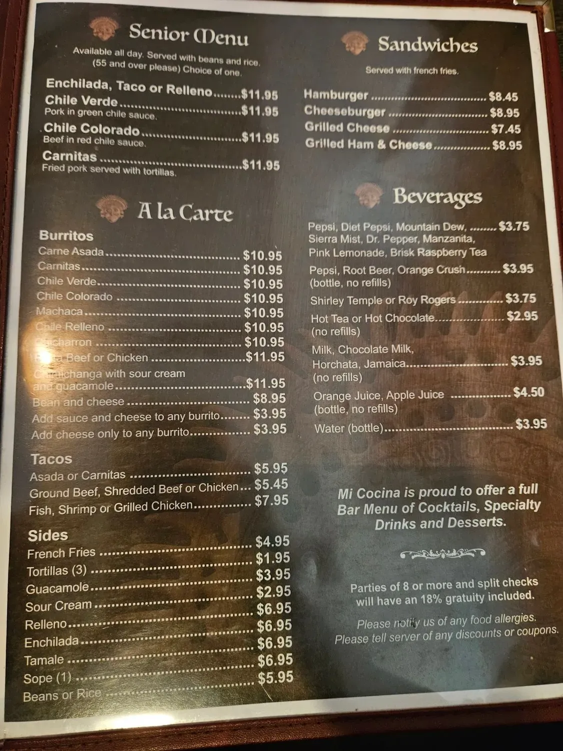 Menu 2