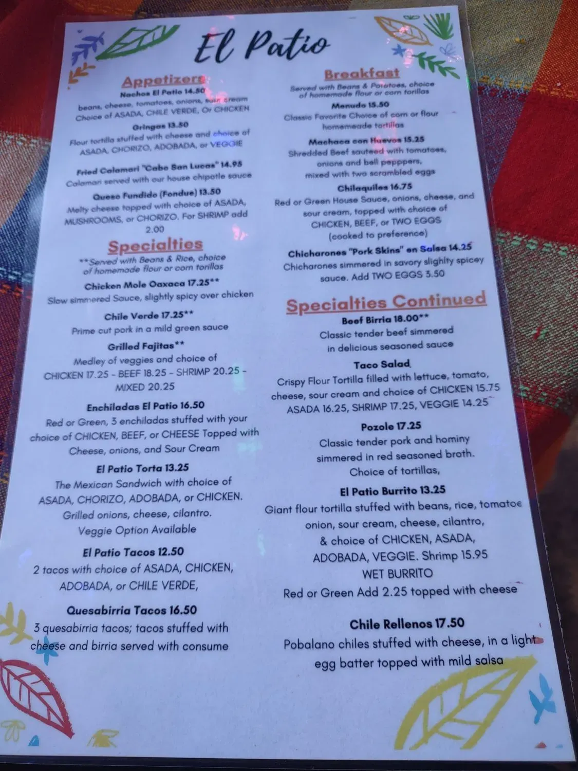 Menu 6