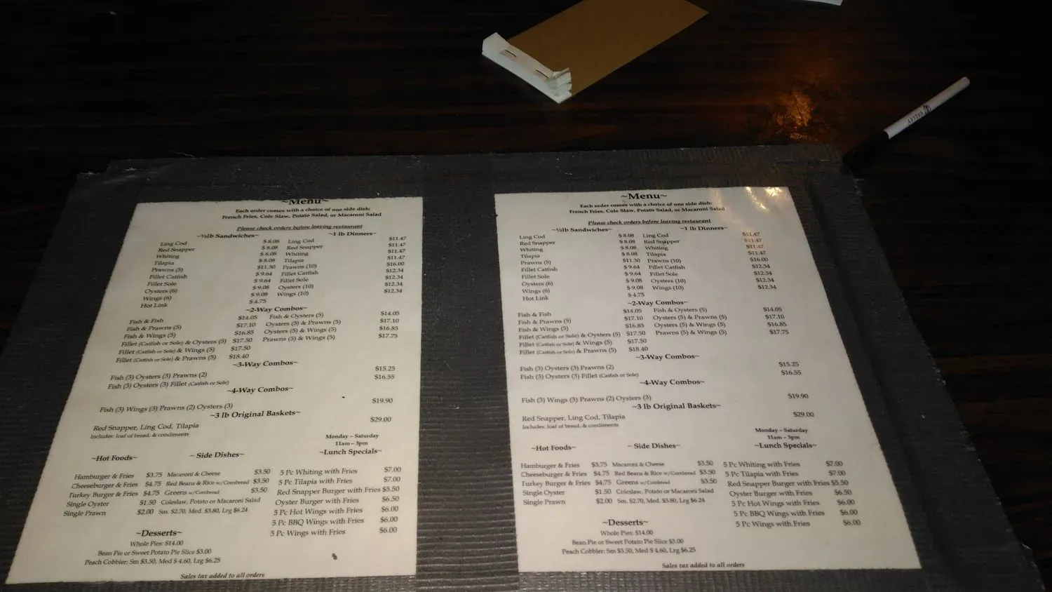 Menu 5