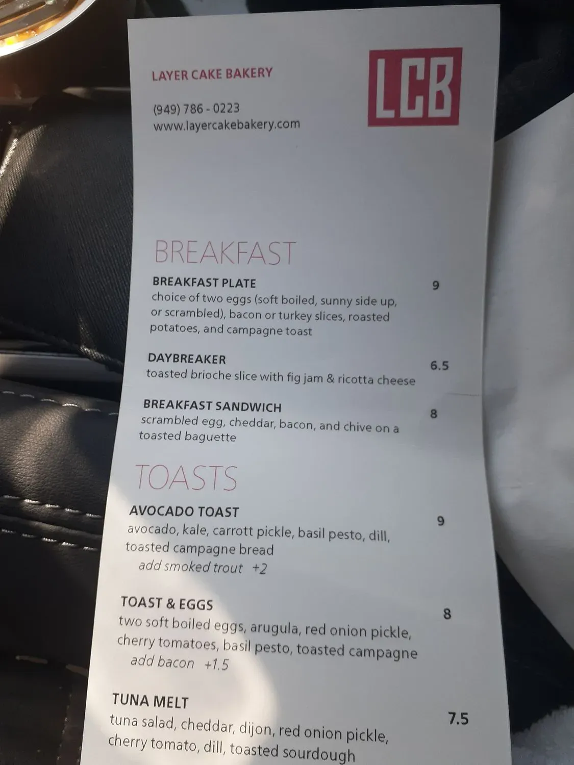 Menu 6