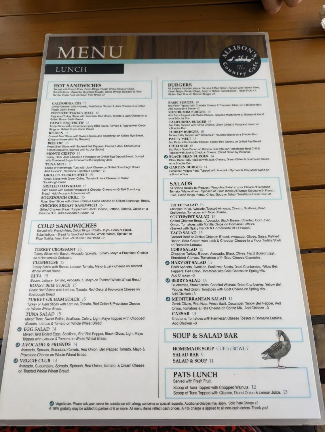 Menu 1