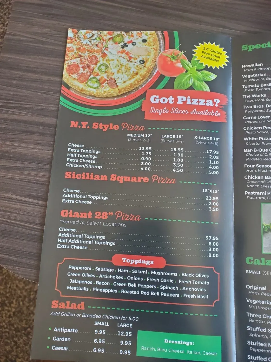 Menu 5