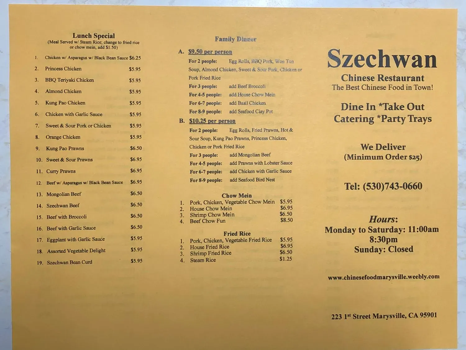 Menu 1