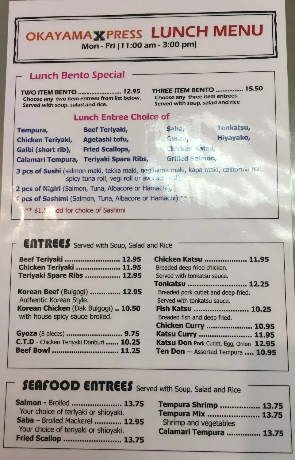 Menu 5