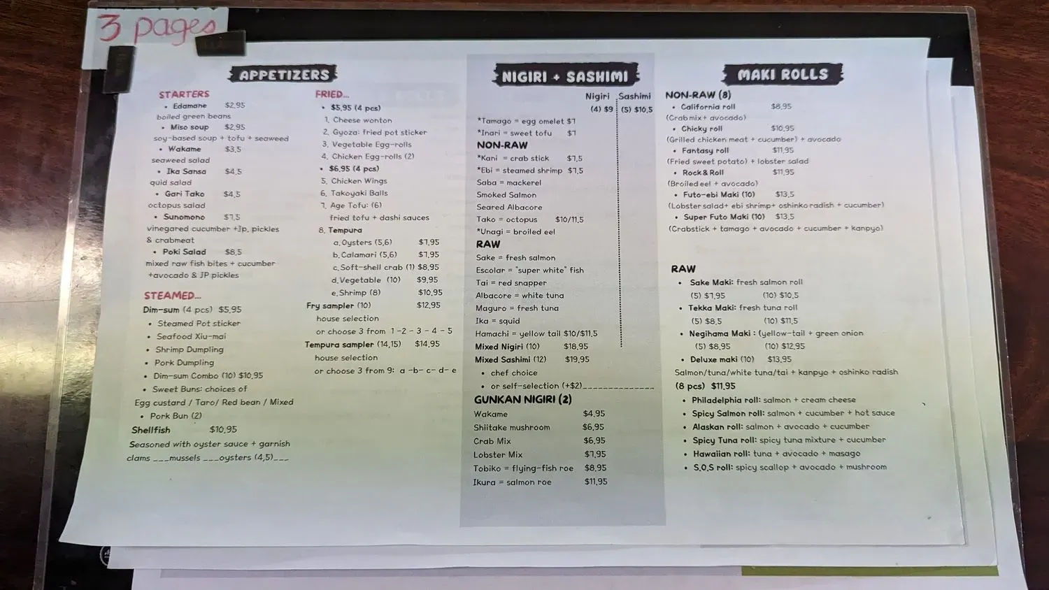 Menu 2