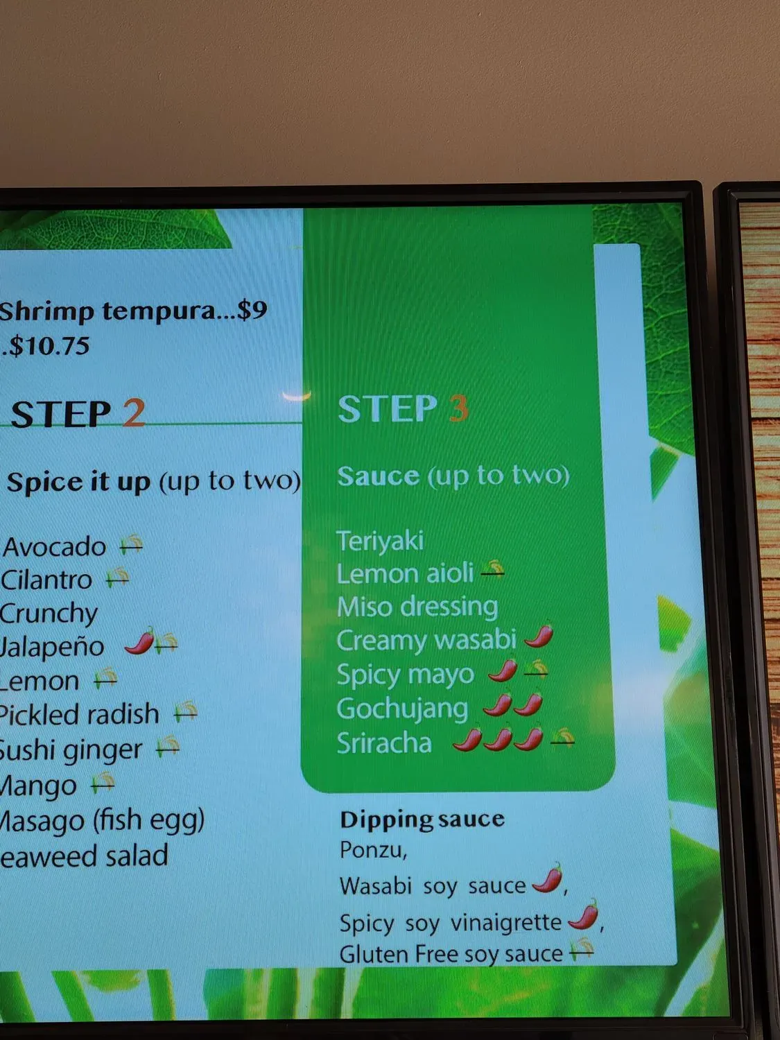 Menu 5