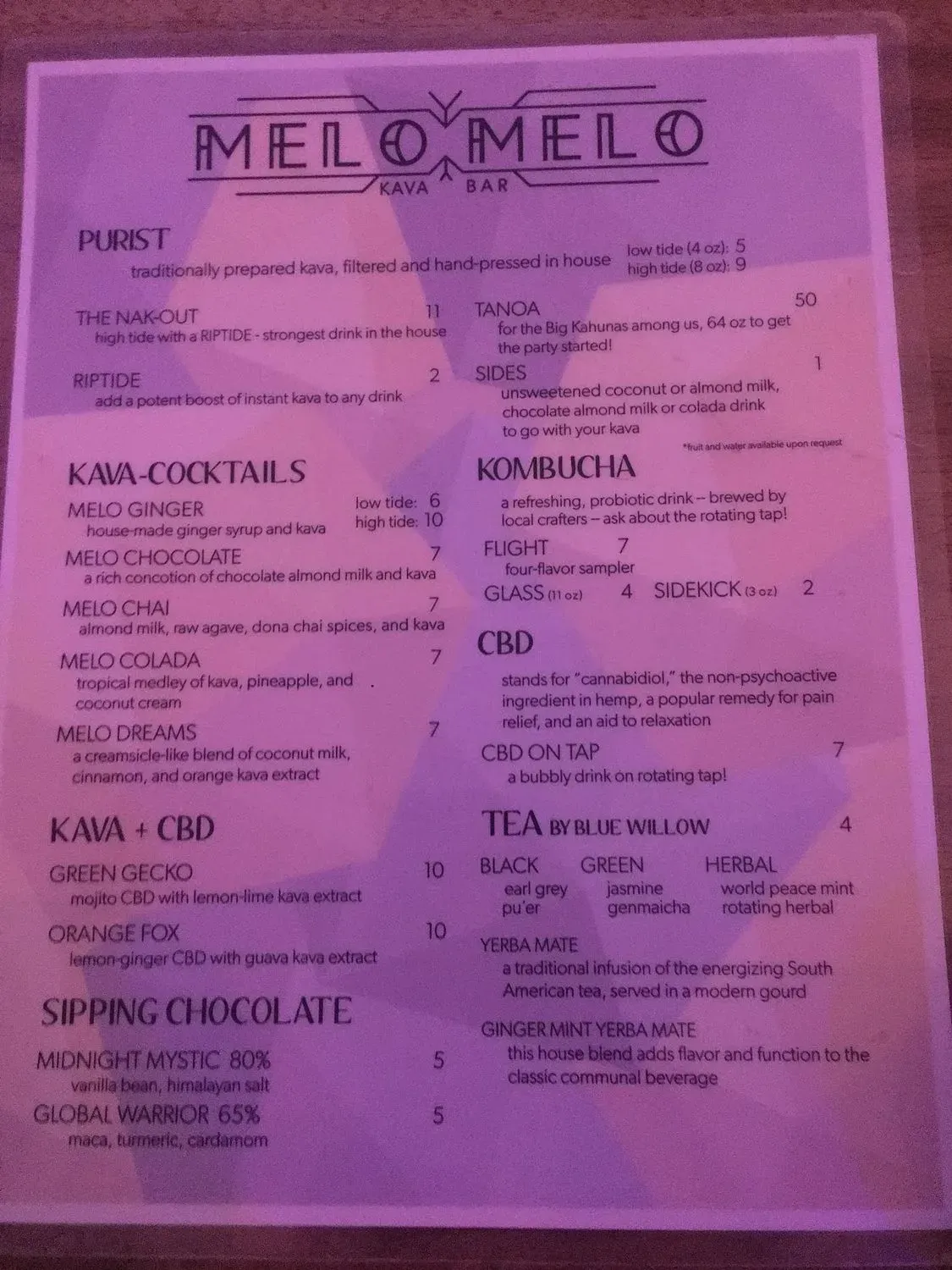 Menu 5