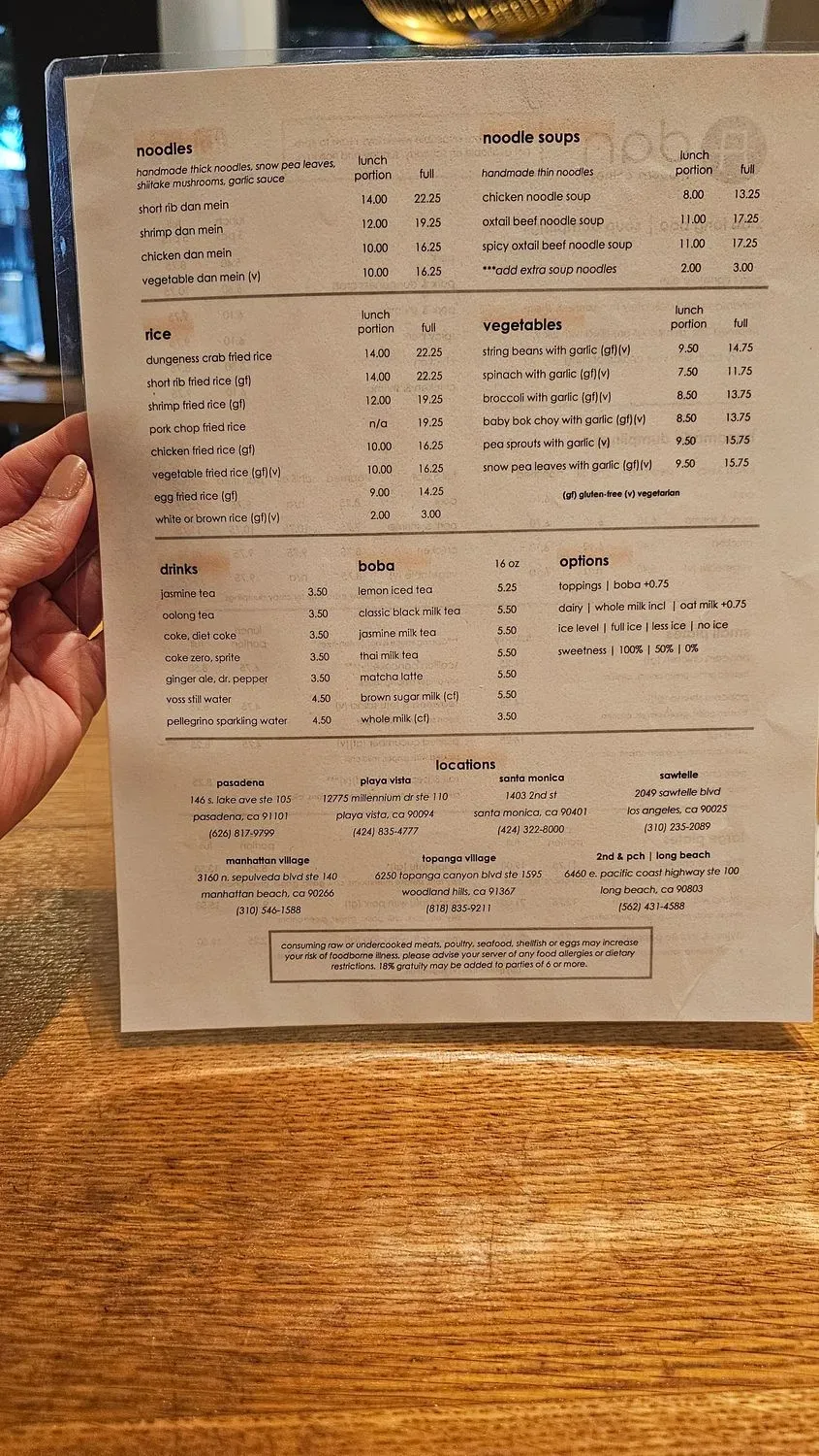 Menu 1