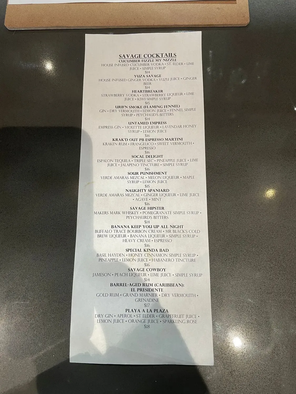 Menu 6