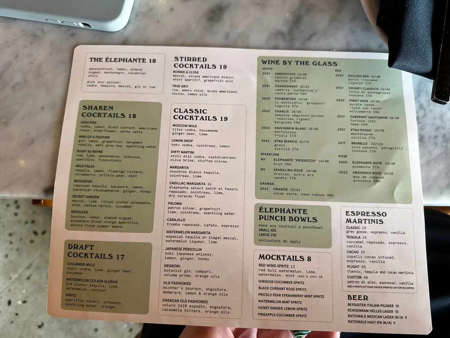 Menu 5