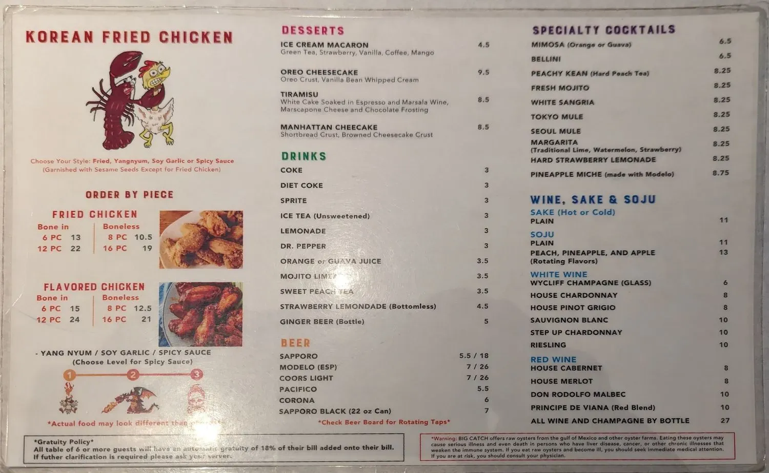 Menu 6