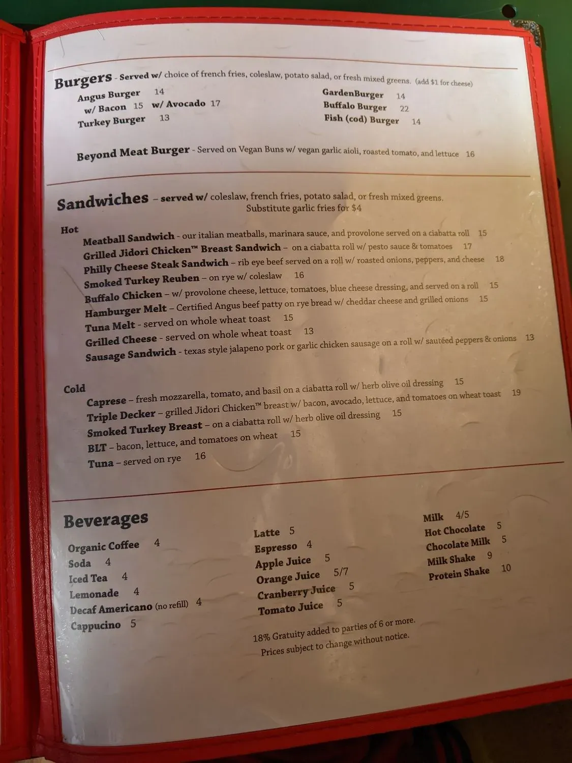 Menu 6