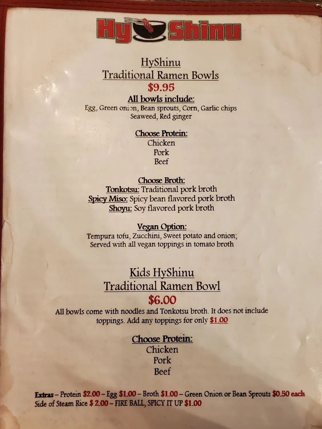 Menu 5