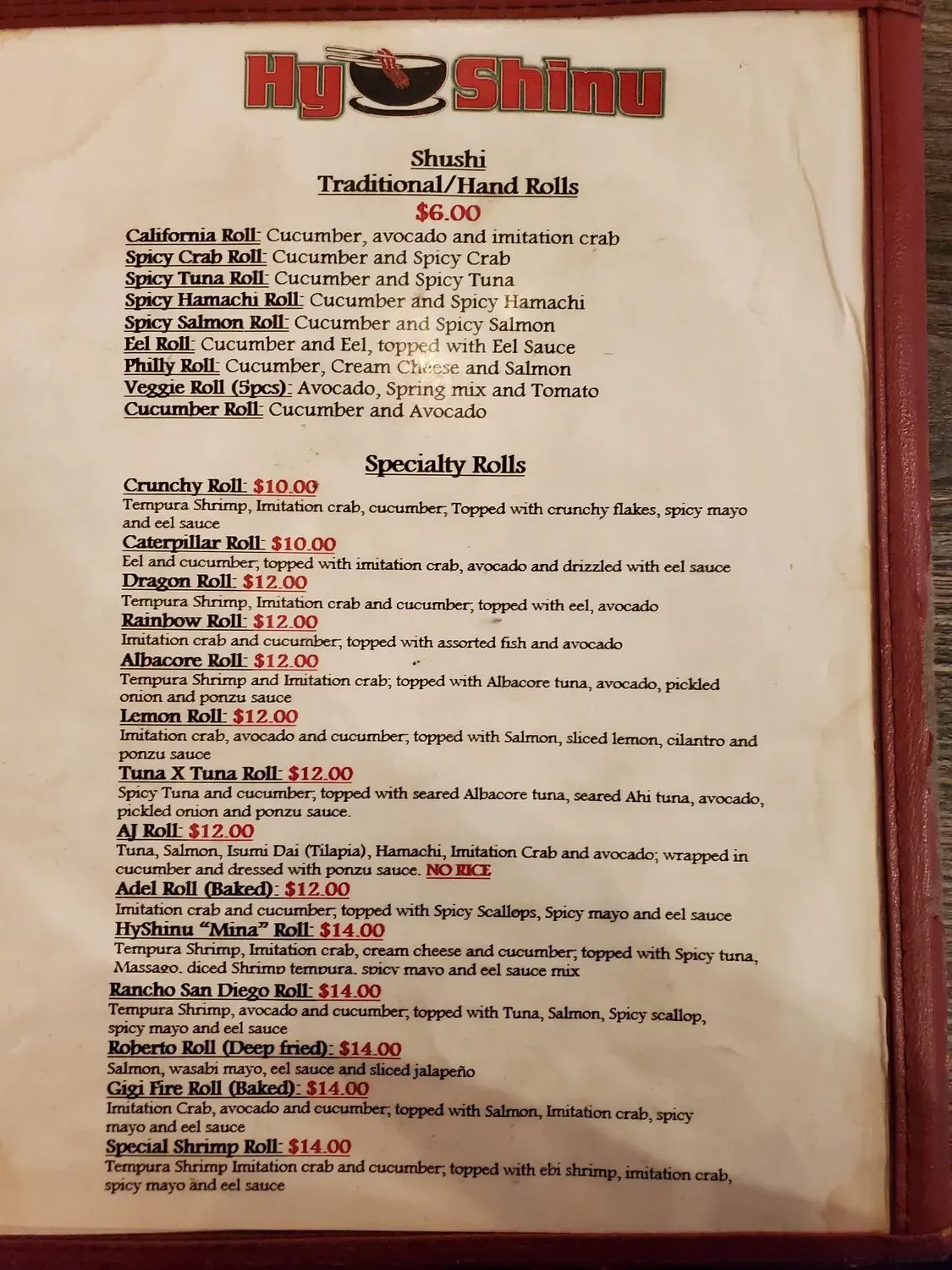 Menu 4