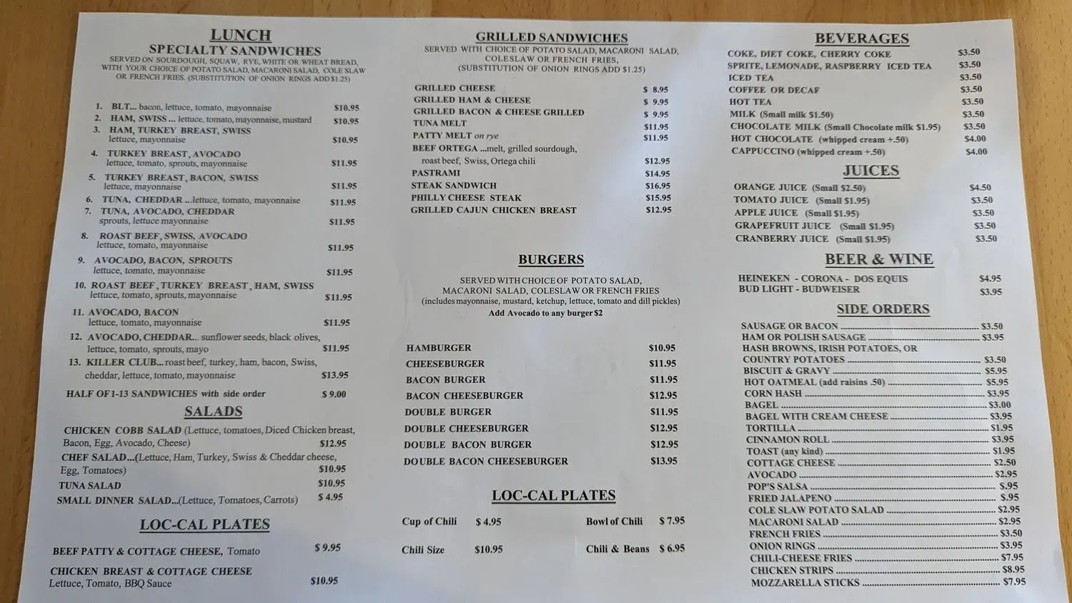 Menu 1