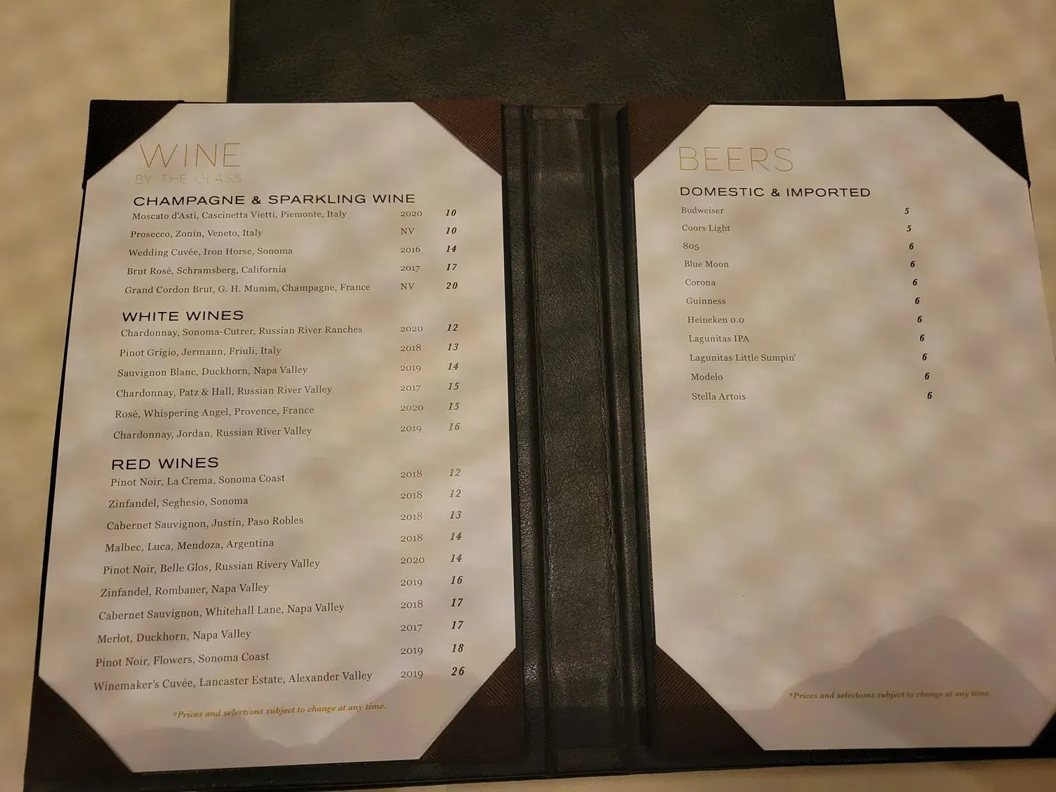 Menu 5