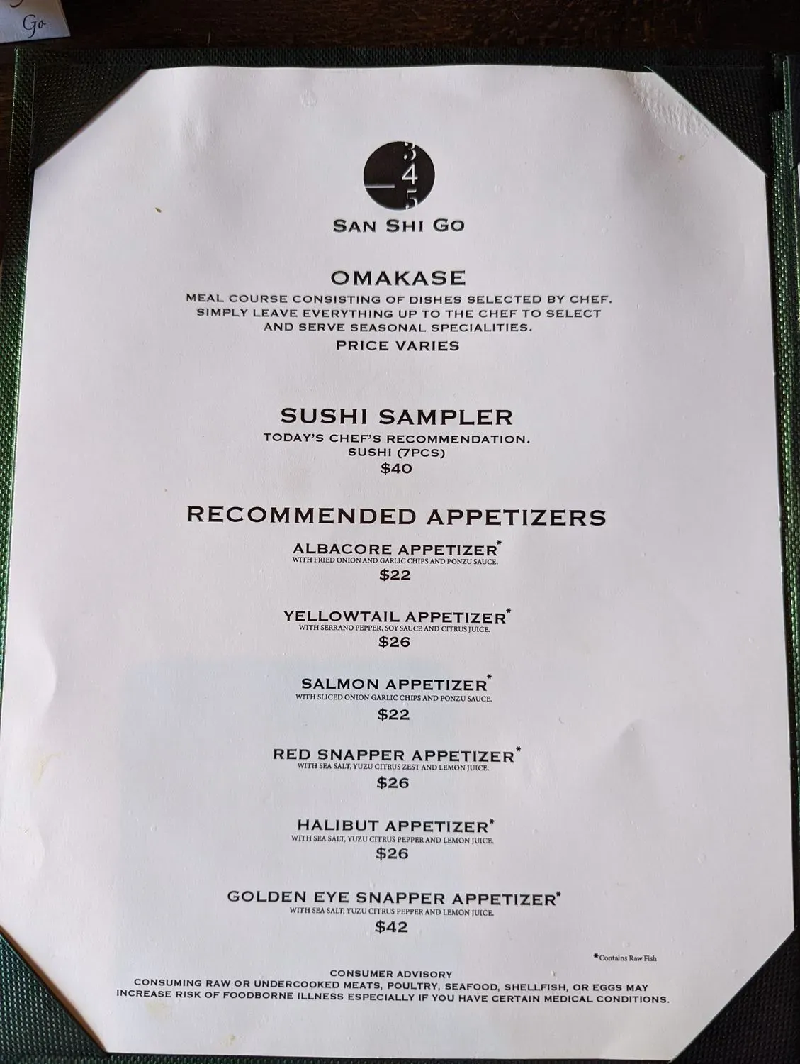 Menu 2