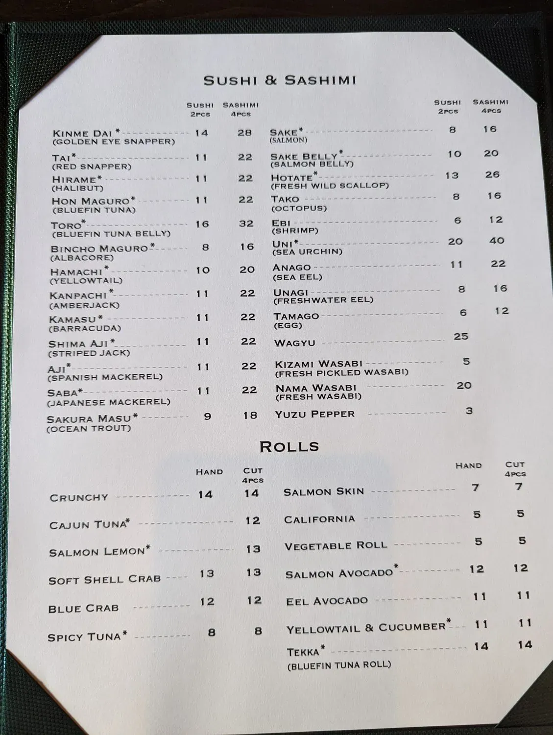 Menu 1