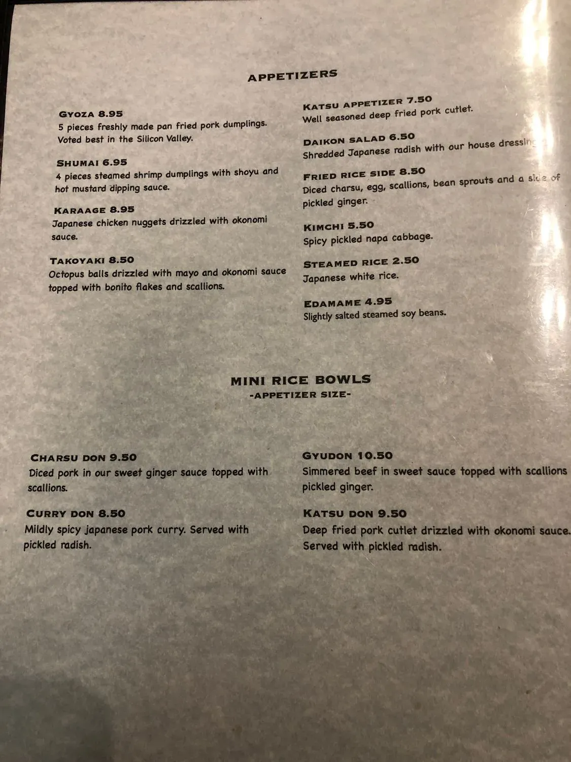 Menu 5