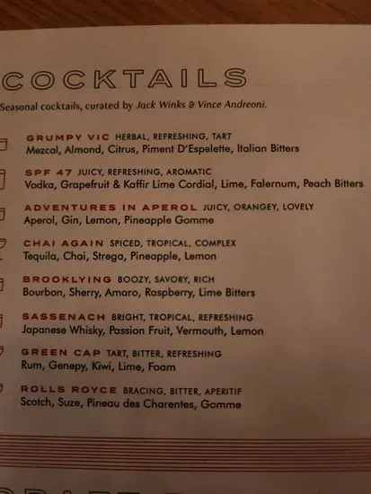 Menu 5