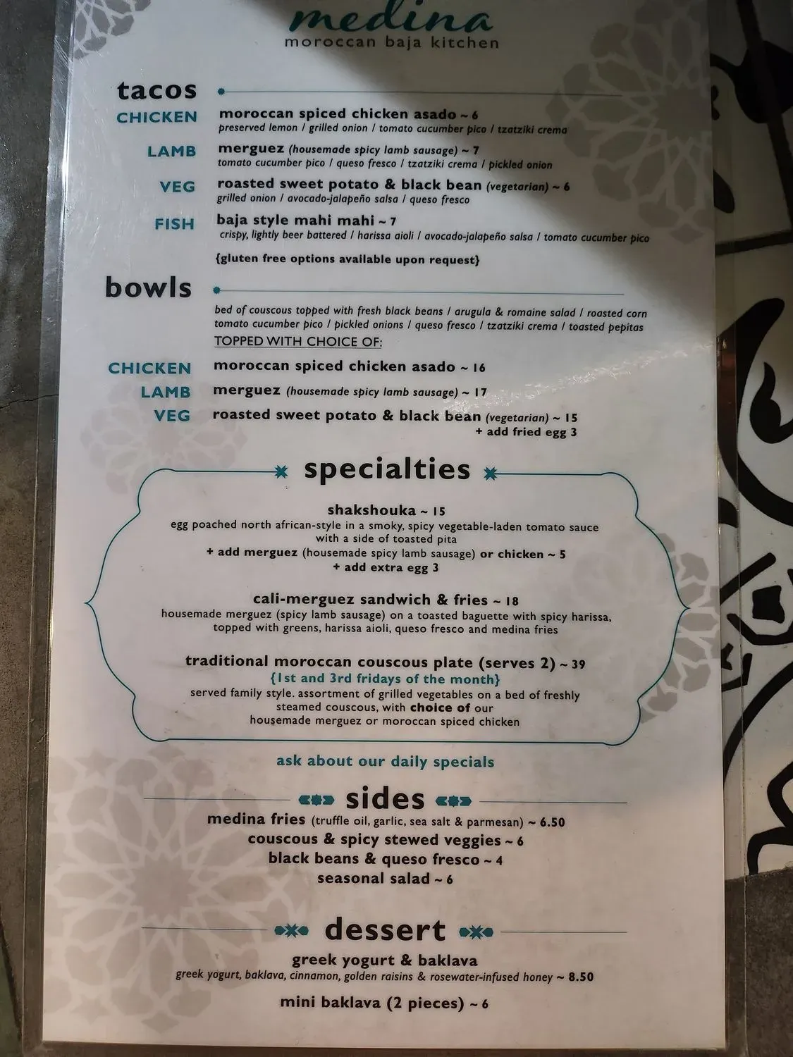 Menu 2