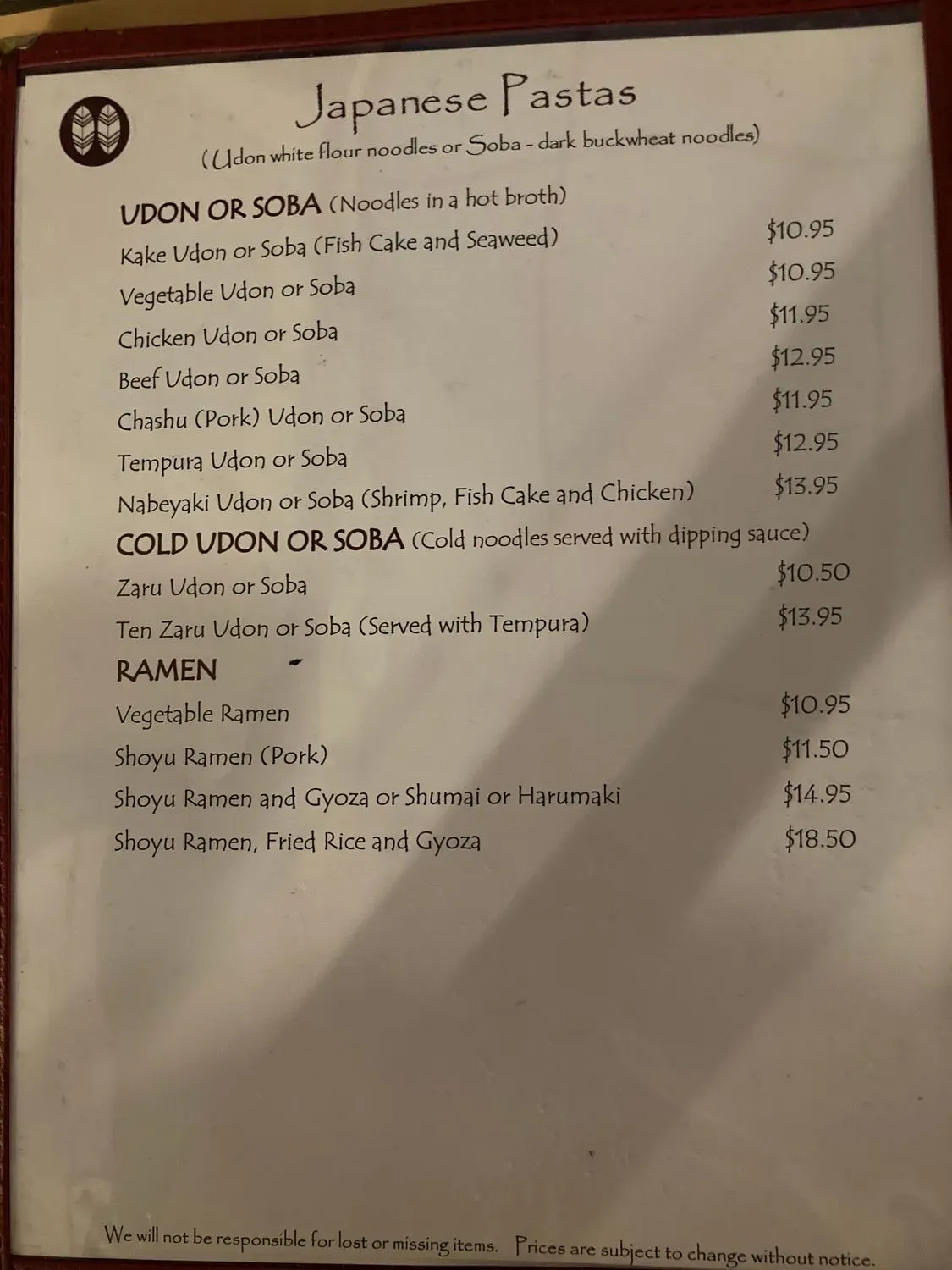 Menu 5