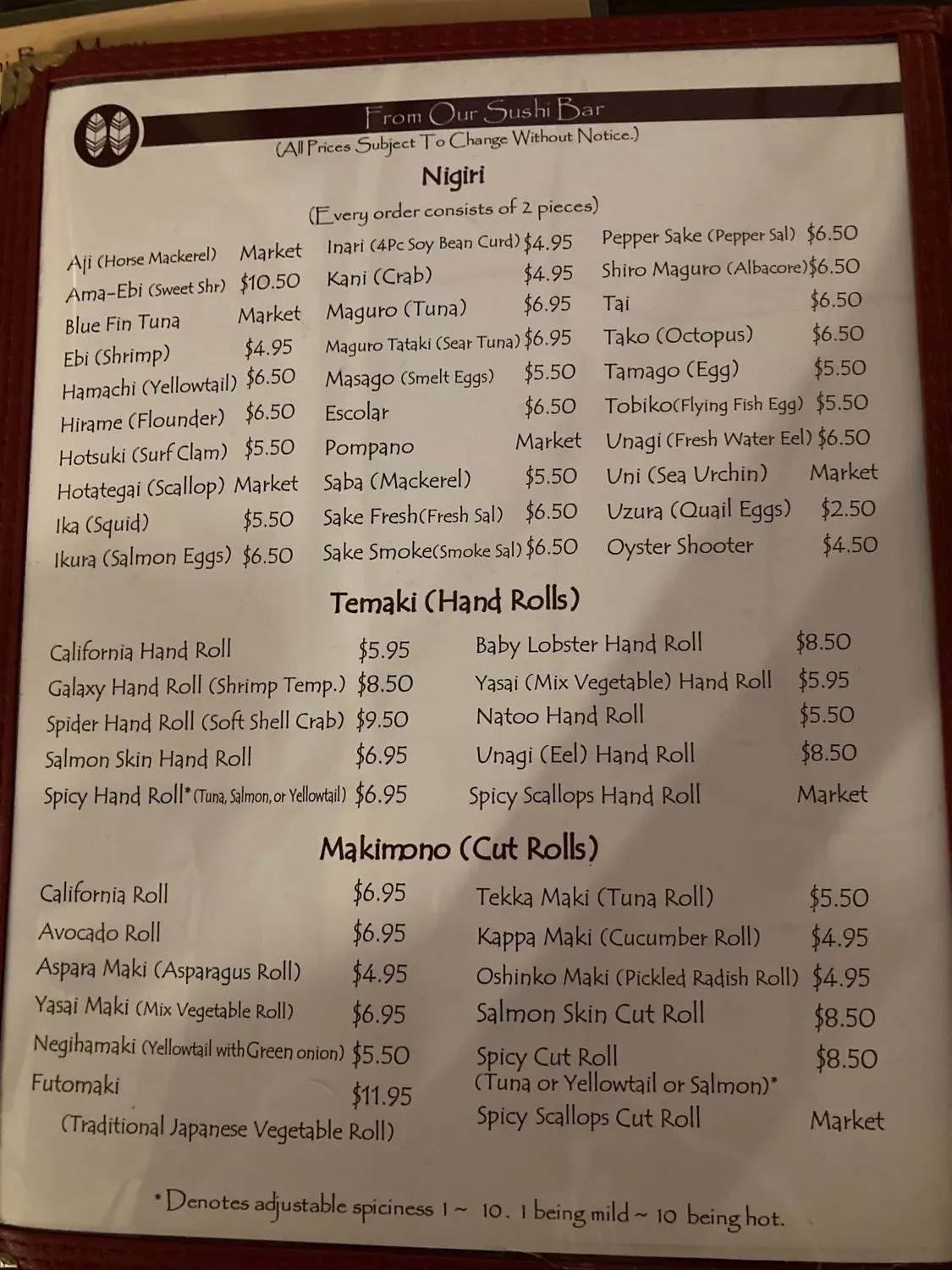 Menu 2