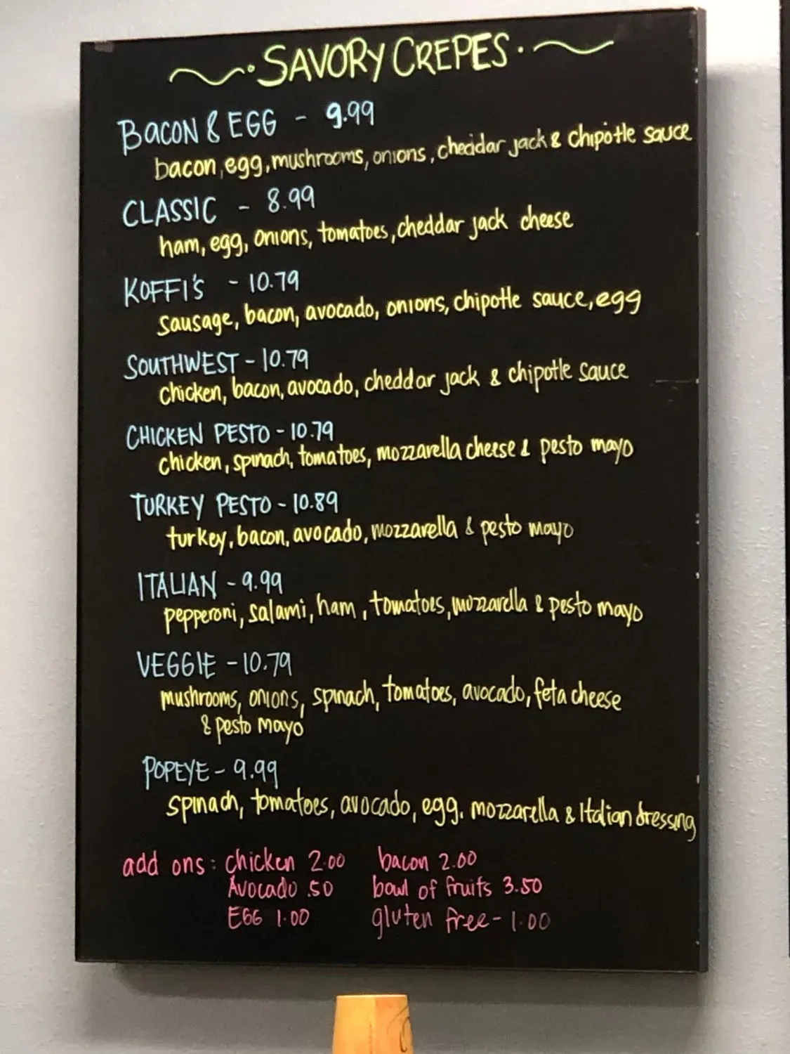 Menu 5