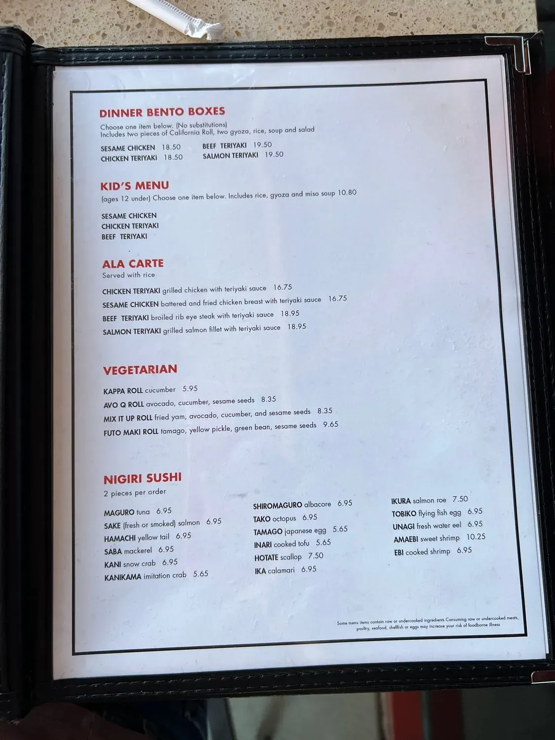 Menu 2