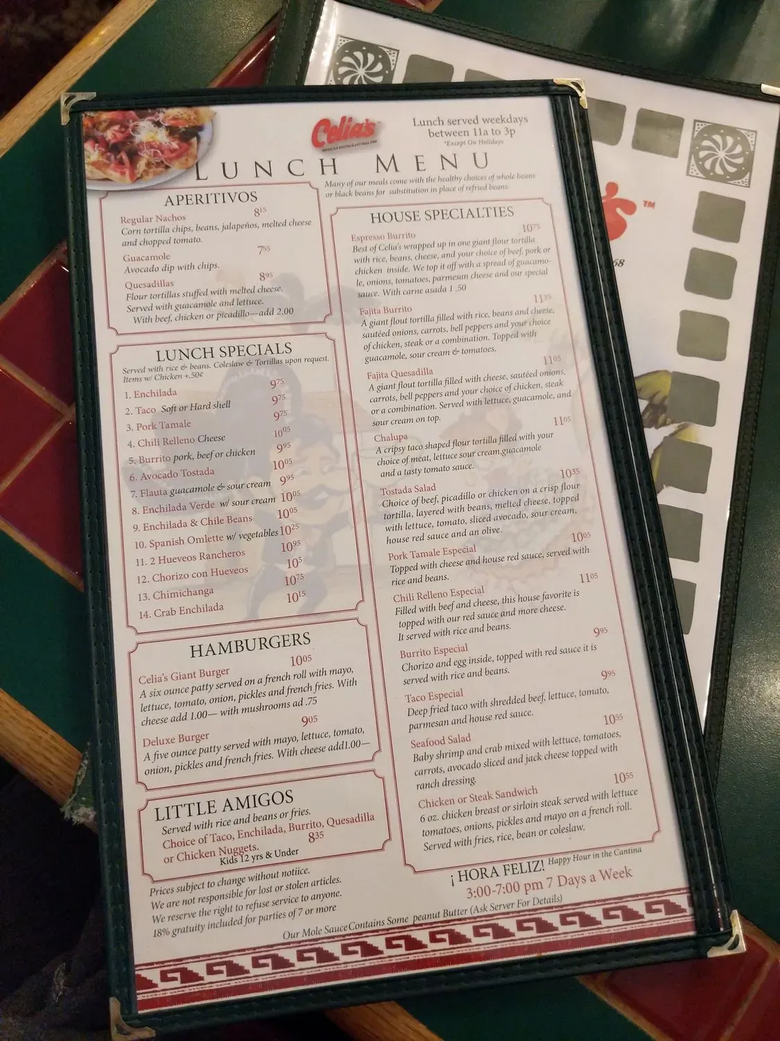 Menu 5