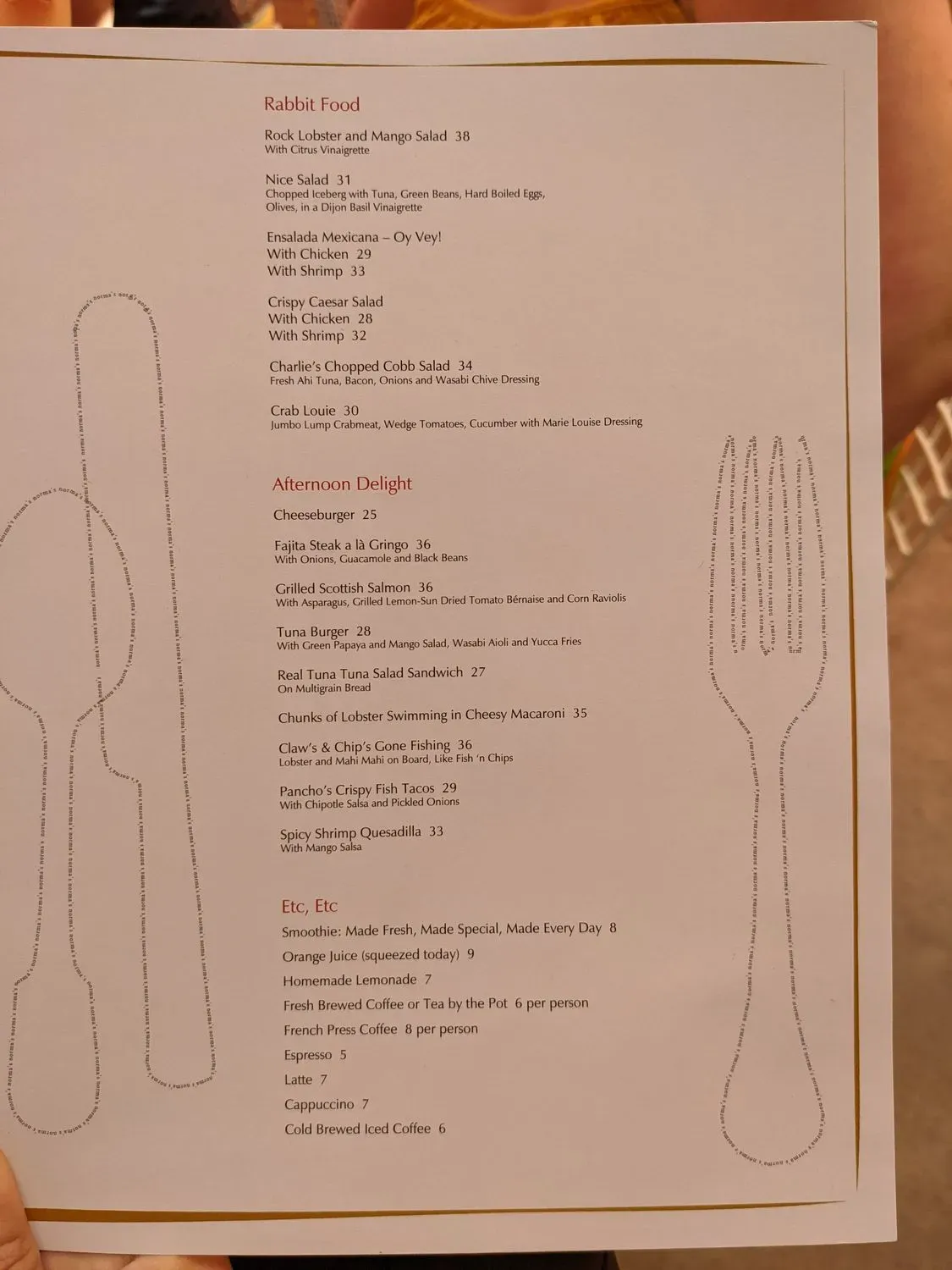 Menu 5