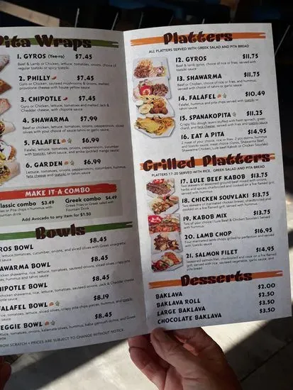 Menu 5