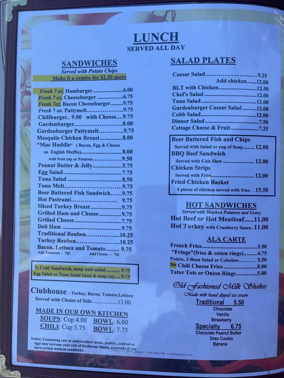 Menu 6