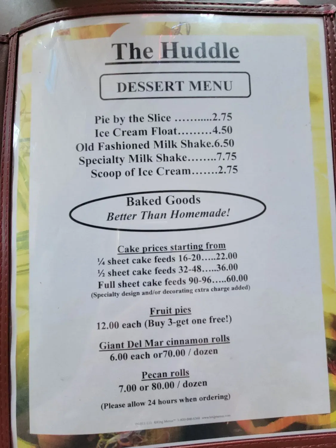 Menu 5