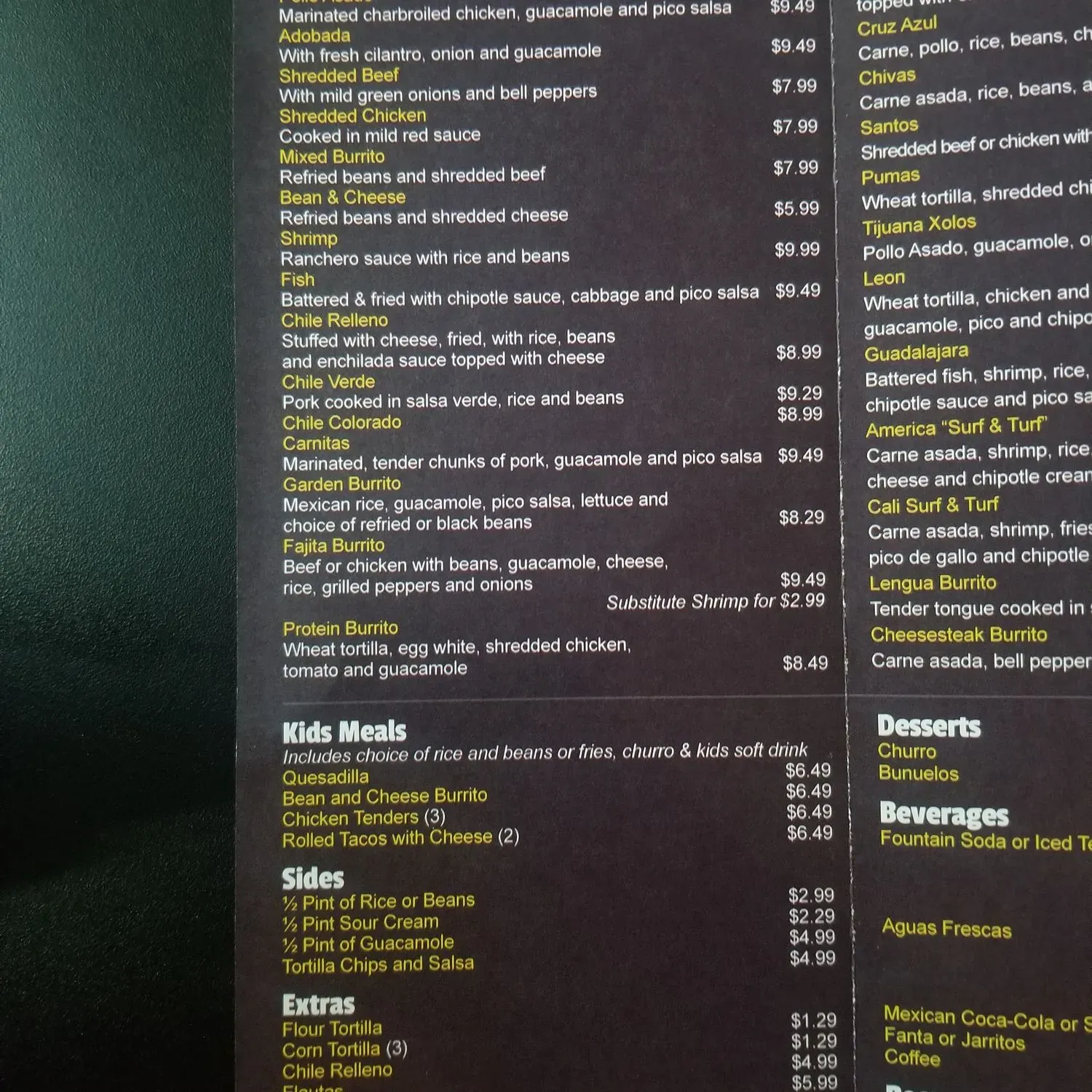 Menu 1