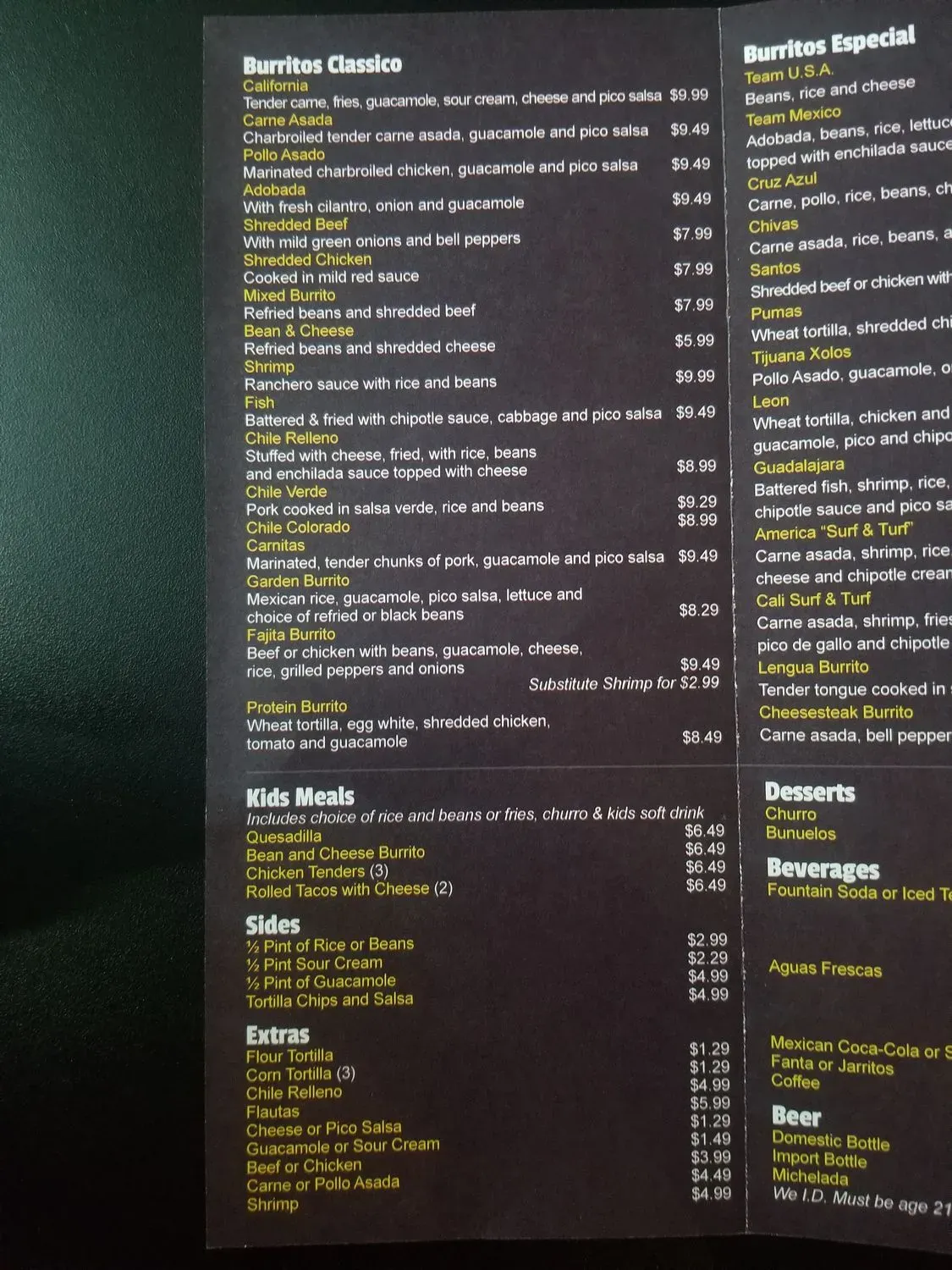 Menu 2