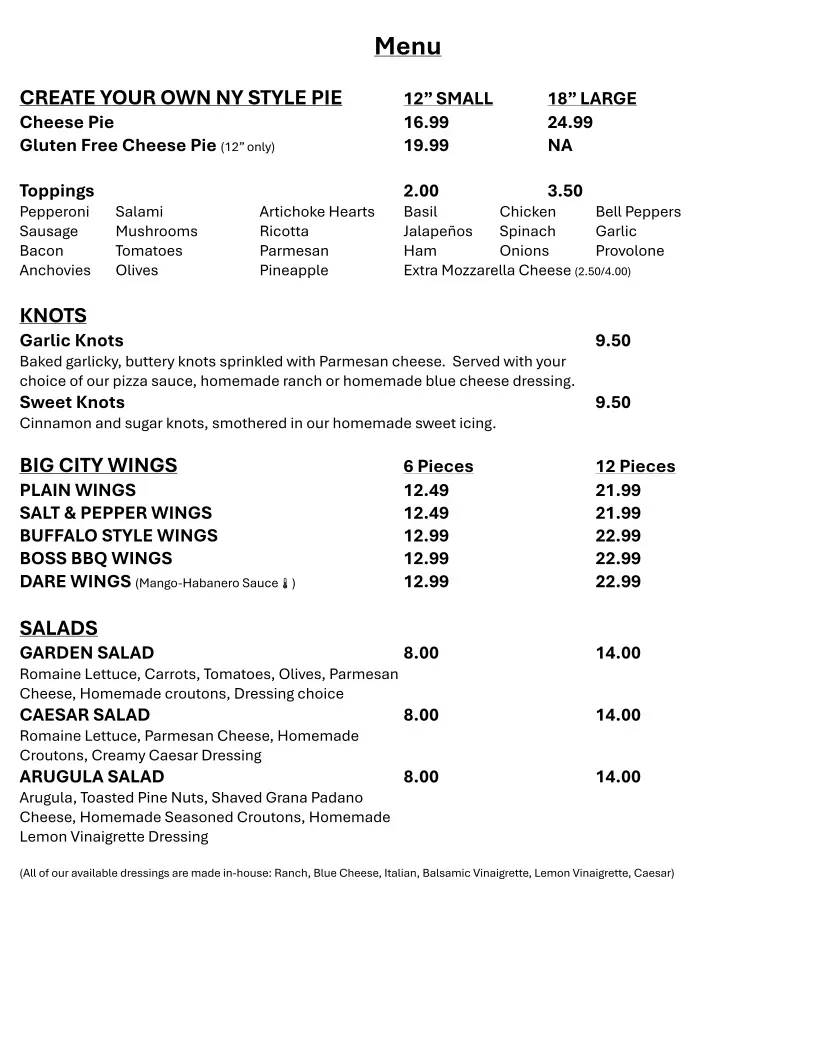 Menu 2