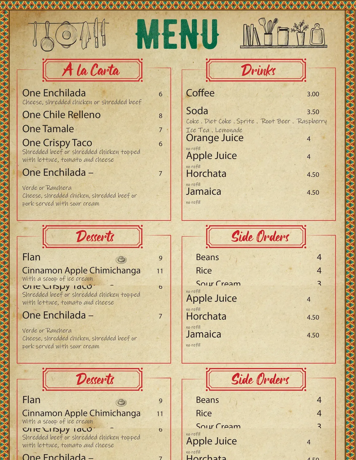 Menu 4