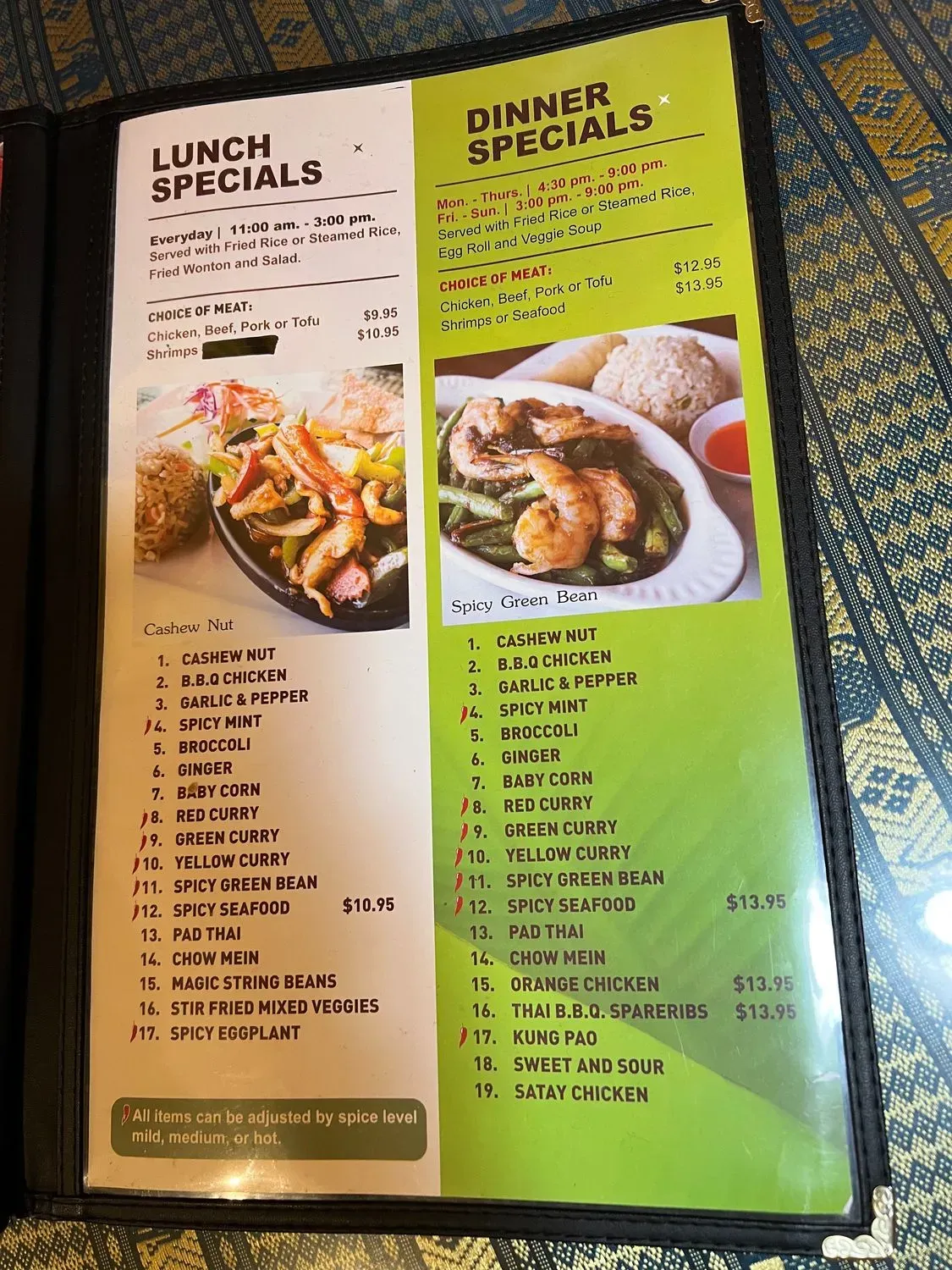 Menu 5