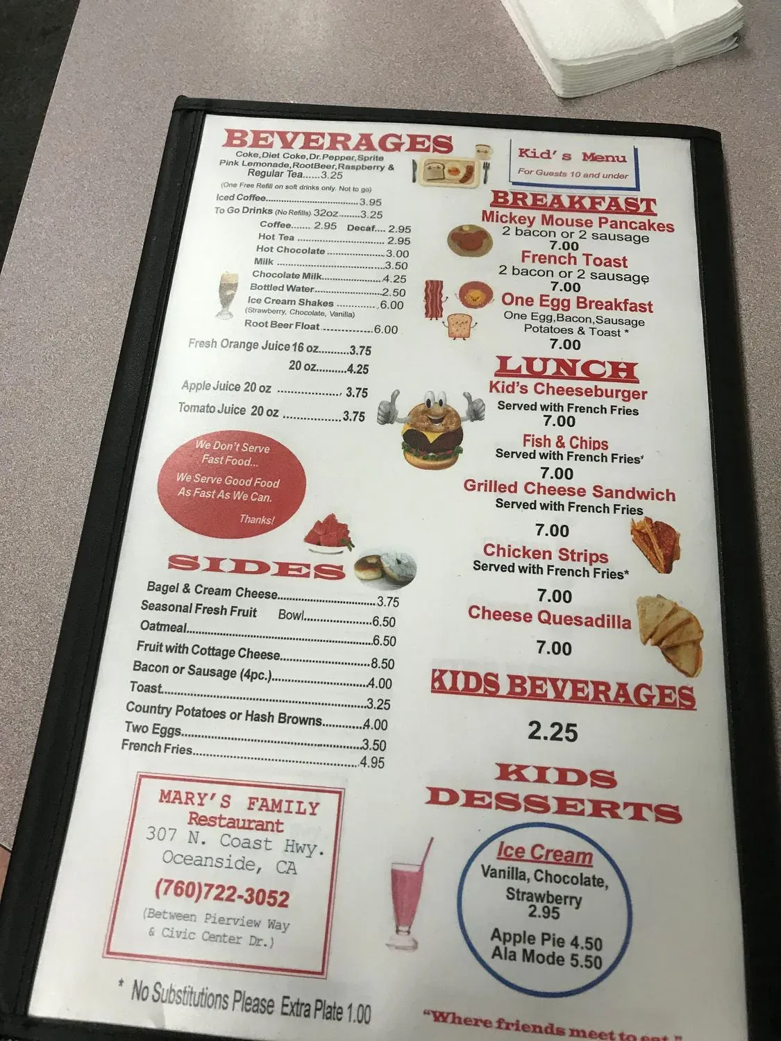 Menu 5