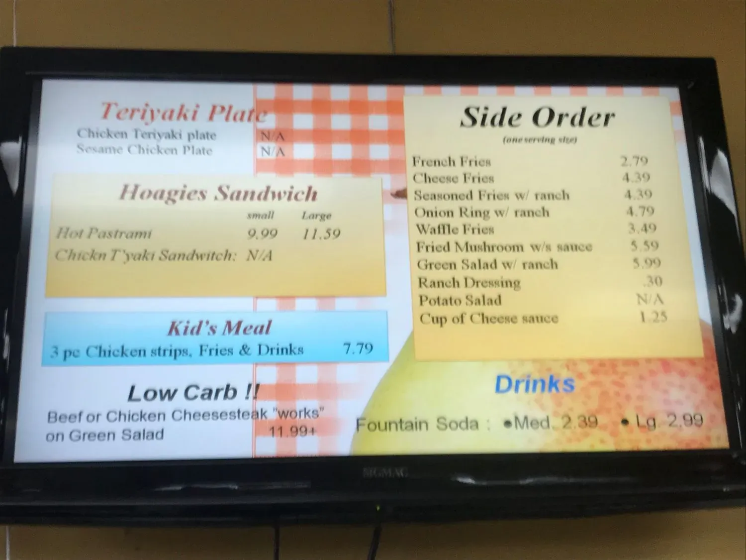 Menu 2